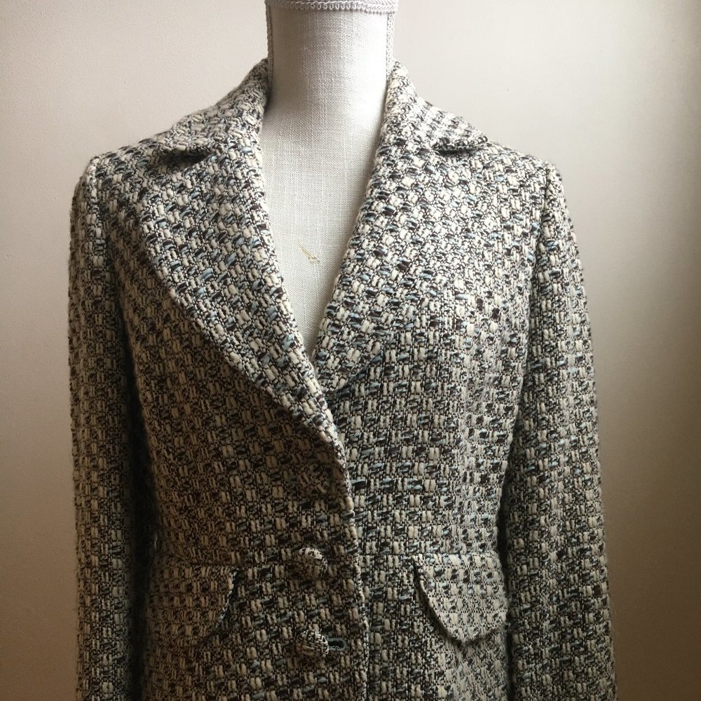 Loft Blue and Brown Blazer